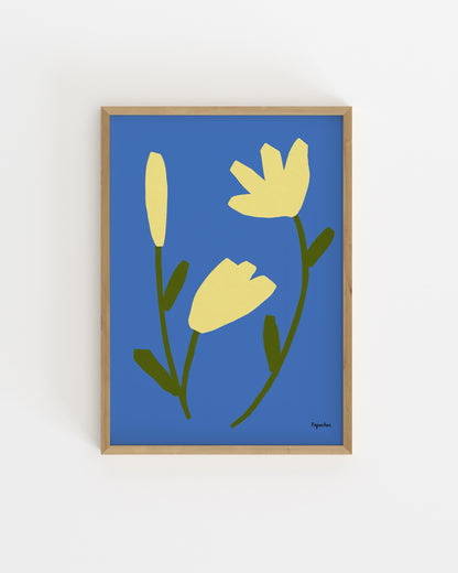 Still Forms. Yellow Flowers printable wall art by Paperhus