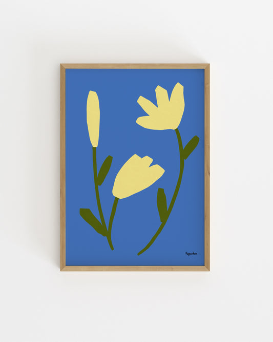 Still Forms. Yellow Flowers printable wall art by Paperhus