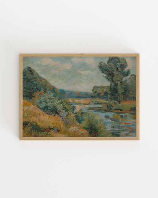 River Landscape Printable Wall Art | Digital Download printable wall art by Paperhus