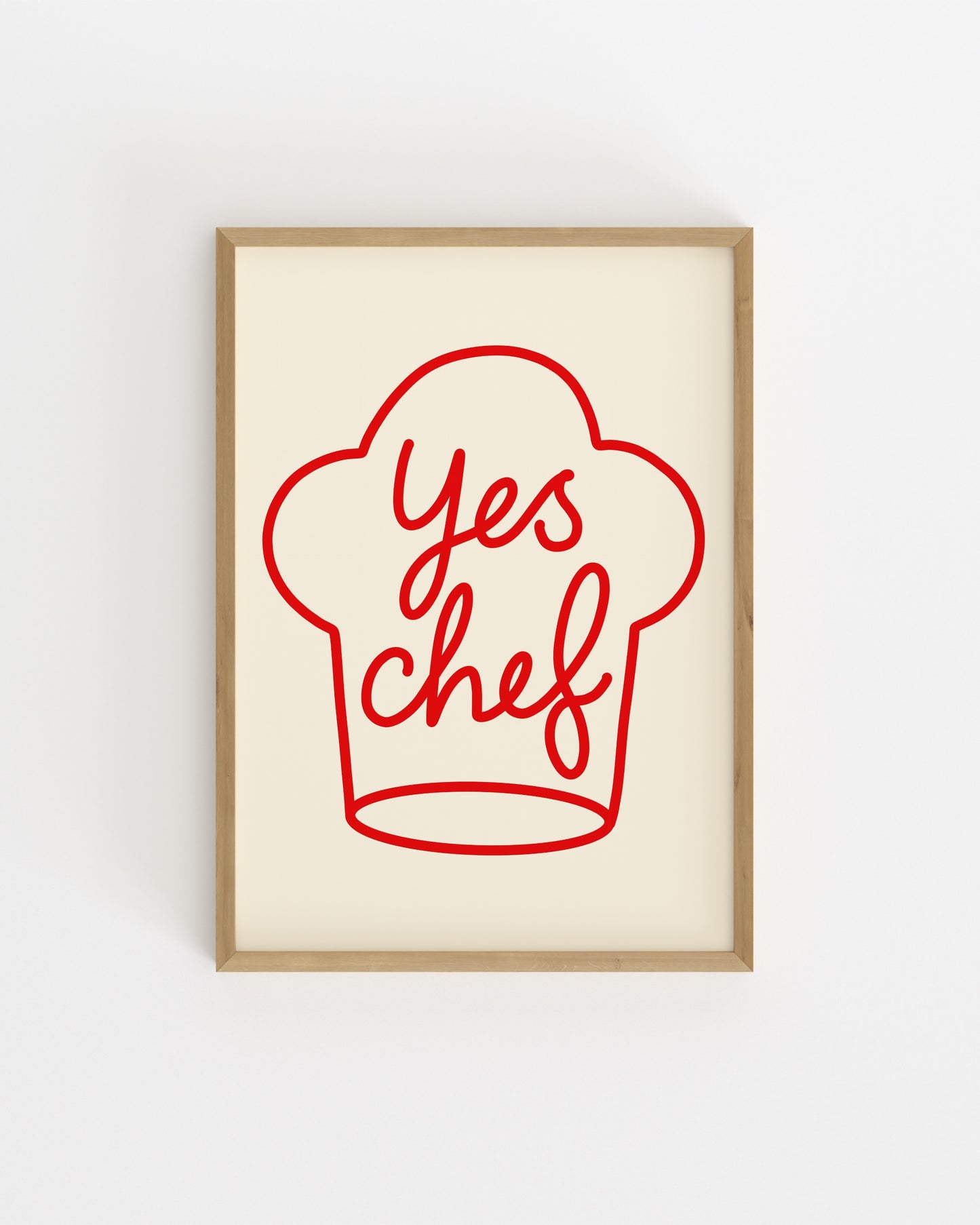 Yes Chef Printable Wall Art | Digital Download printable wall art by Paperhus