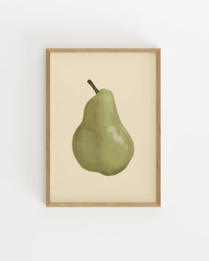 Green Pear Printable Wall Art | Digital Download printable wall art by Paperhus
