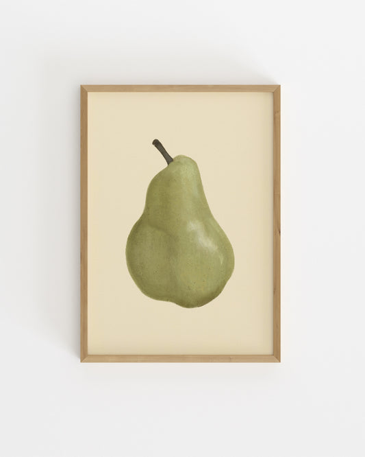Green Pear Printable Wall Art | Digital Download printable wall art by Paperhus
