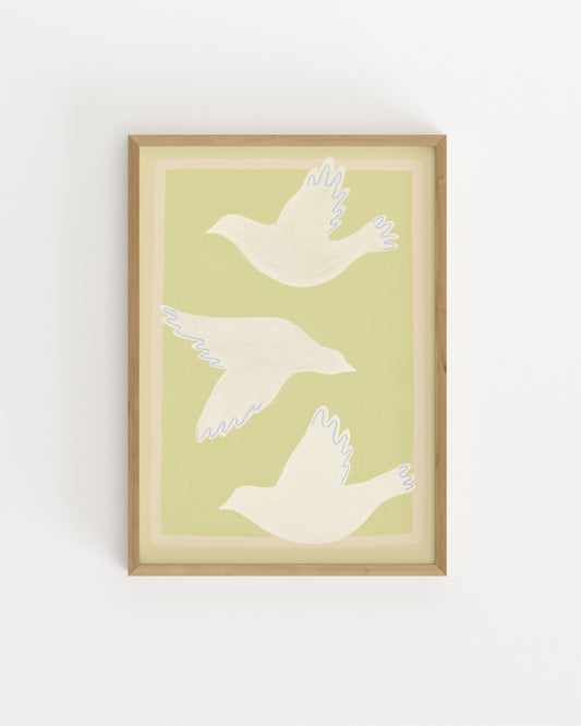 Three Birds Printable Wall Art | Digital Download printable wall art by Paperhus
