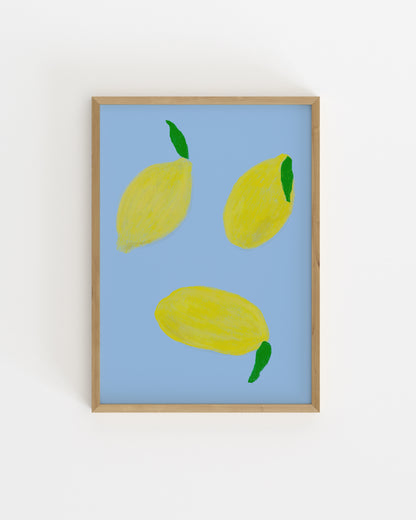 Lemon Illustration Printable Wall Art | Digital Download printable wall art by Paperhus