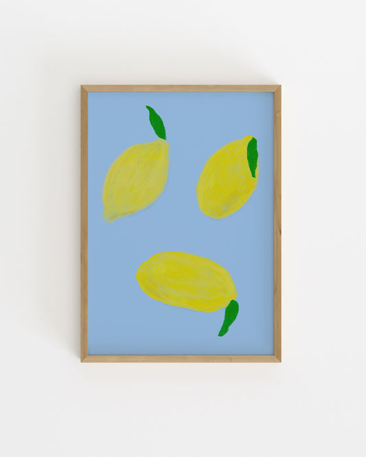 Lemon Illustration Printable Wall Art | Digital Download printable wall art by Paperhus