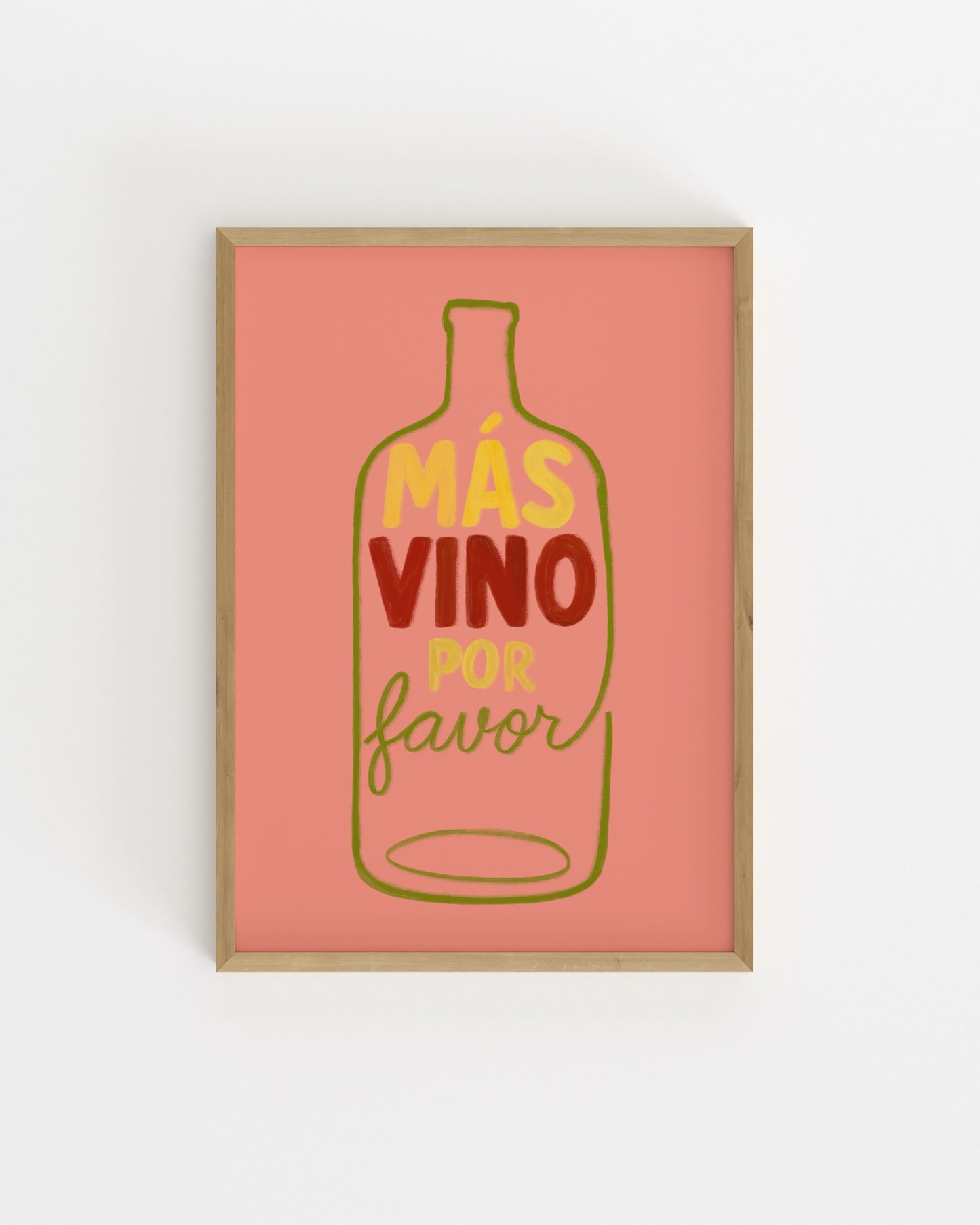Vino Illustration Printable Wall Art | Digital Download printable wall art by Paperhus
