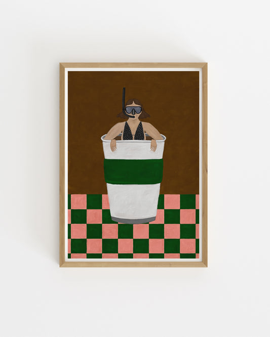 Coffee Illustration Printable Wall Art | Digital Download printable wall art by Paperhus