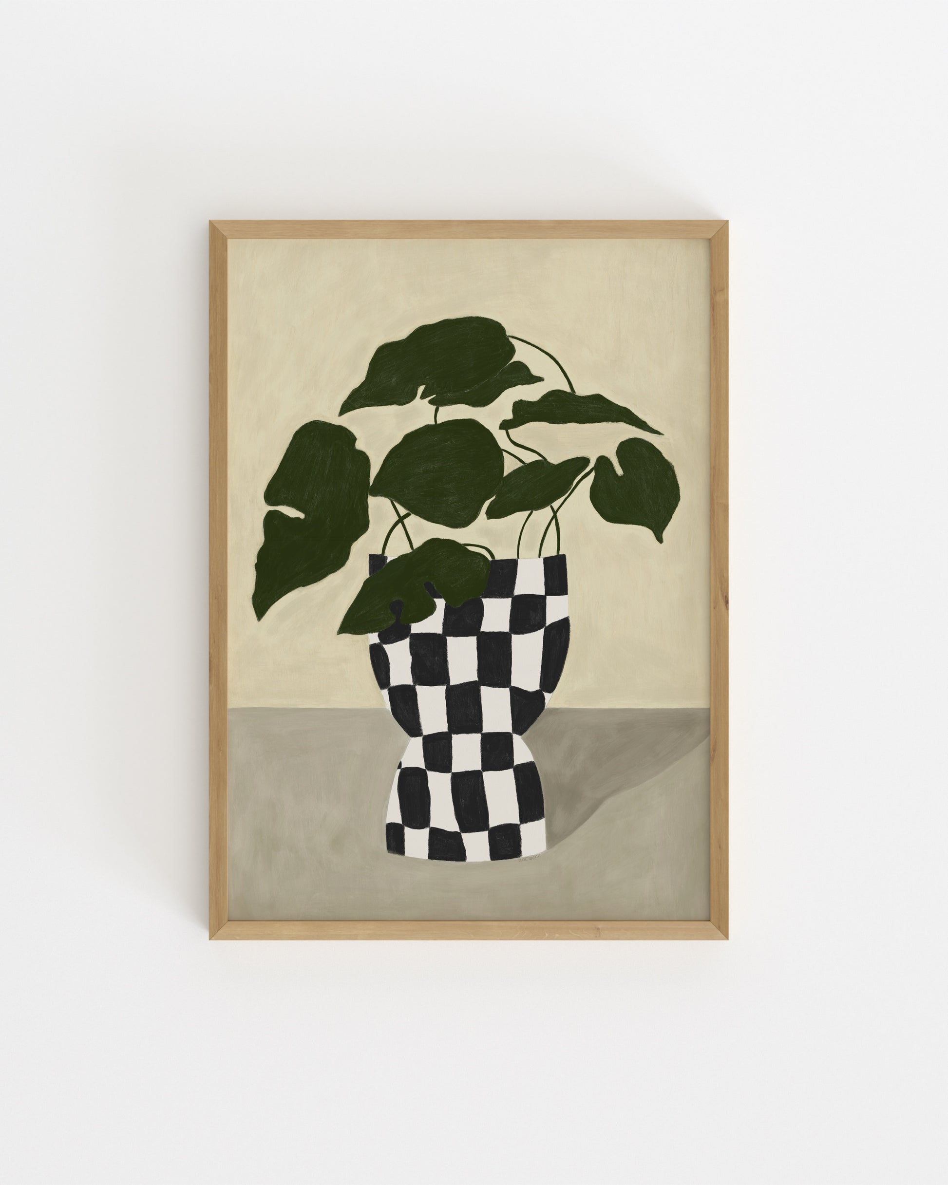 Checkered Vase printable wall art by Paperhus