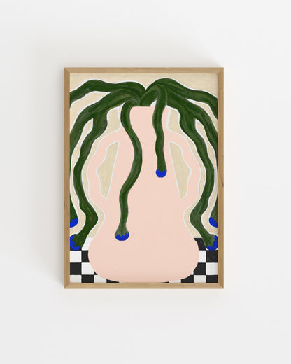 Pink Vase Printable Wall Art | Digital Download printable wall art by Paperhus