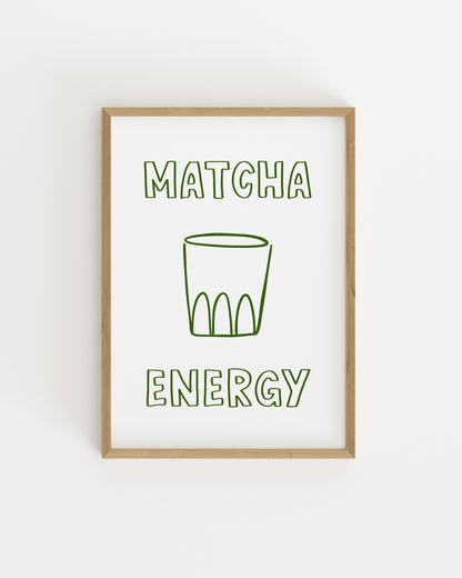 Matcha Illustration Printable Wall Art | Digital Download printable wall art by Paperhus