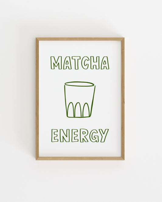 Matcha Illustration Printable Wall Art | Digital Download printable wall art by Paperhus