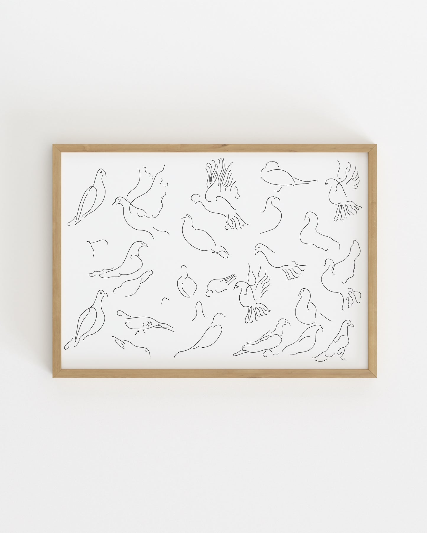 Bird Line Drawing Printable Wall Art | Digital Download printable wall art by Paperhus