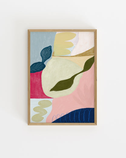 Pink Abstract Printable Wall Art | Digital Download printable wall art by Paperhus