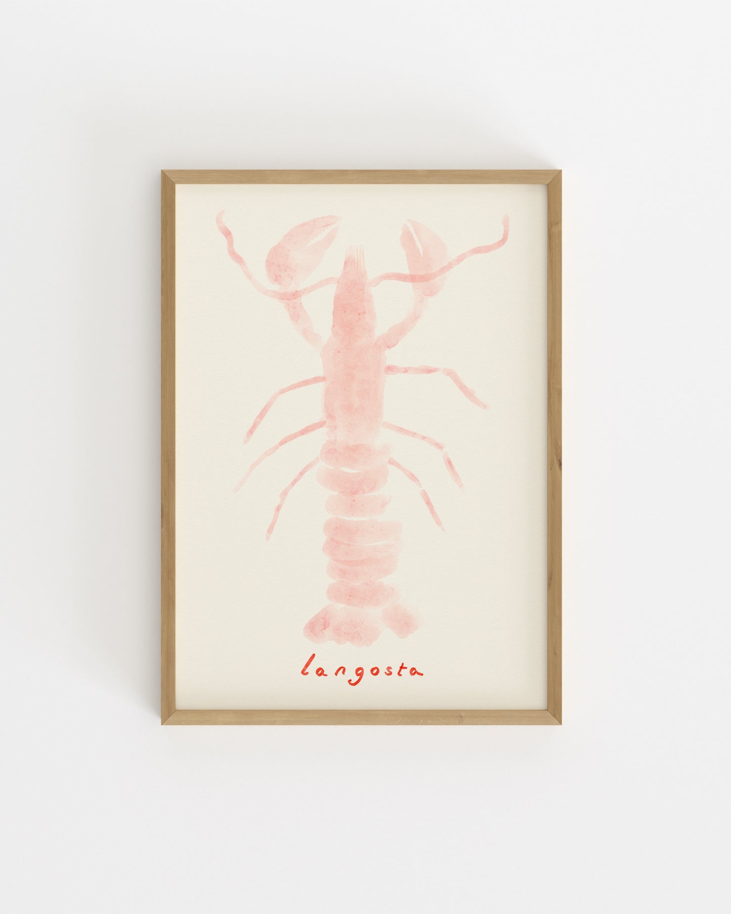 Pink Lobster Printable Wall Art | Digital Download printable wall art by Paperhus