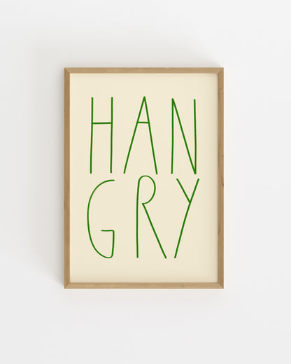 Hangry Printable Wall Art | Digital Download printable wall art by Paperhus