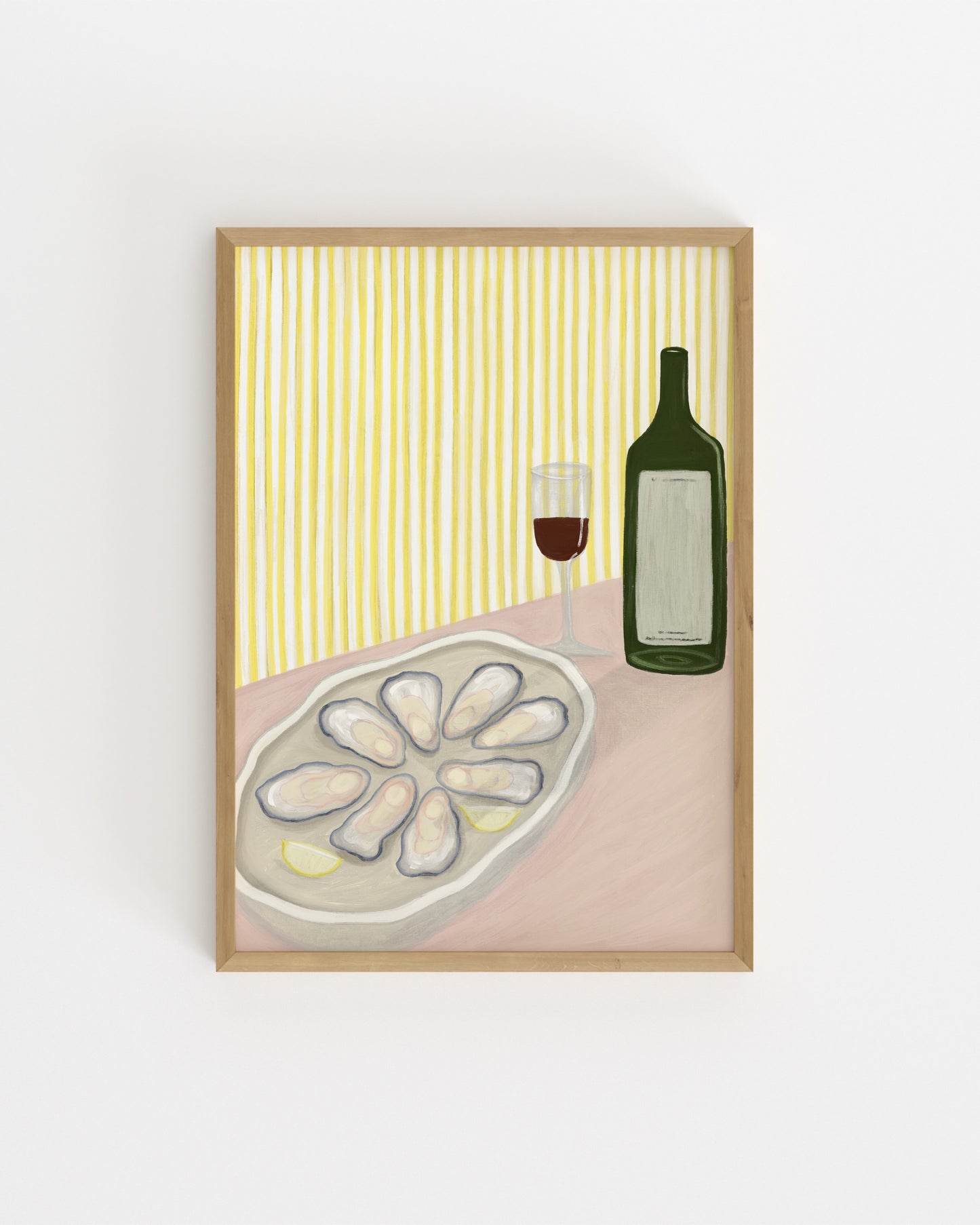 Oysters & Wine Printable Wall Art | Digital Download printable wall art by Paperhus