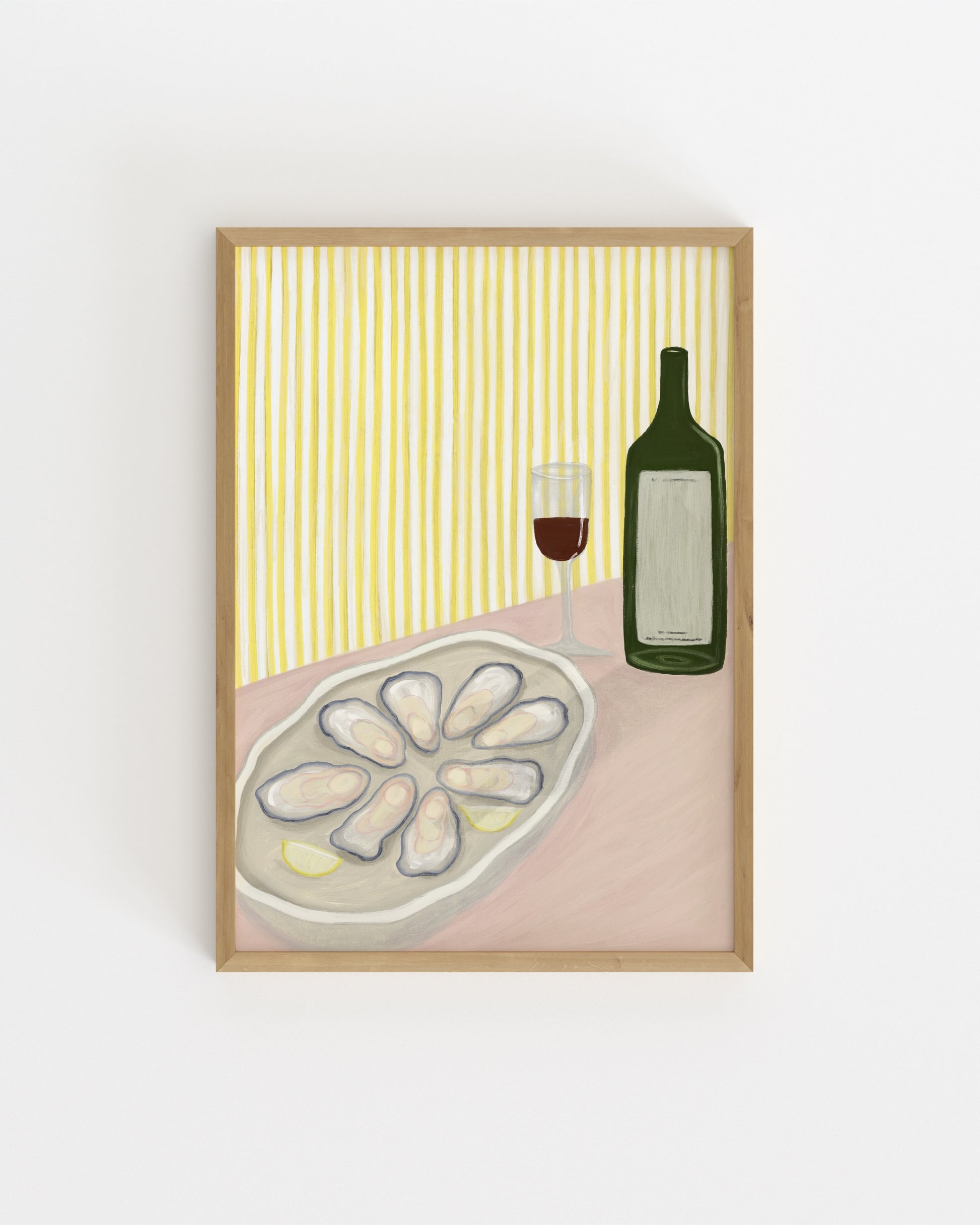Oysters & Wine Printable Wall Art | Digital Download printable wall art by Paperhus