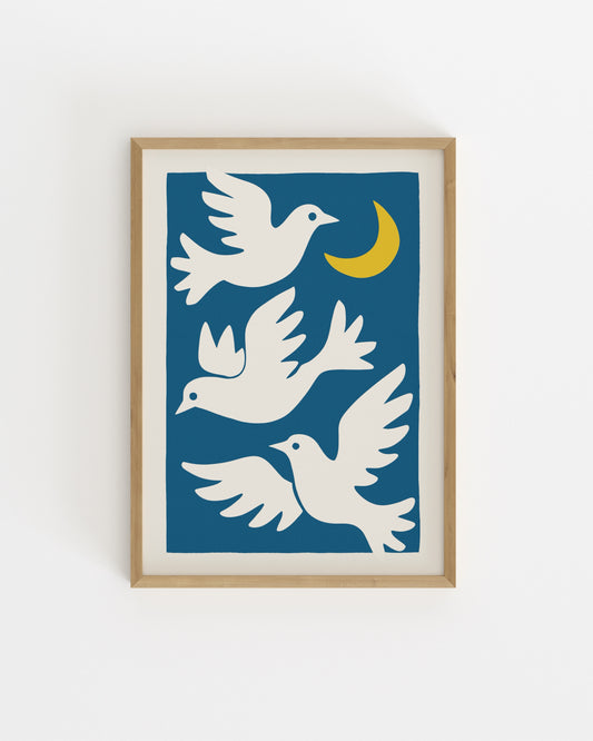 Dove Illustration Printable Wall Art | Digital Download printable wall art by Paperhus