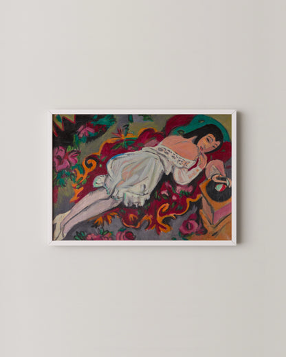 Girl in White Chemise Print- Wall Art -Paperhus- Printable wall art - Instant downloads - DIY home decor -Paperhus