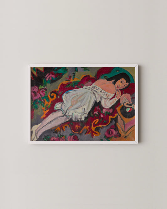 Girl in White Chemise Print- Wall Art -Paperhus- Printable wall art - Instant downloads - DIY home decor -Paperhus