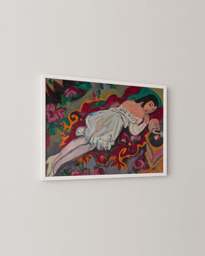 Girl in White Chemise Print- Wall Art -Paperhus- Printable wall art - Instant downloads - DIY home decor -Paperhus