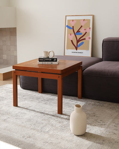 Flower Market Print | Beige Floral Poster with Modern Minimal Design