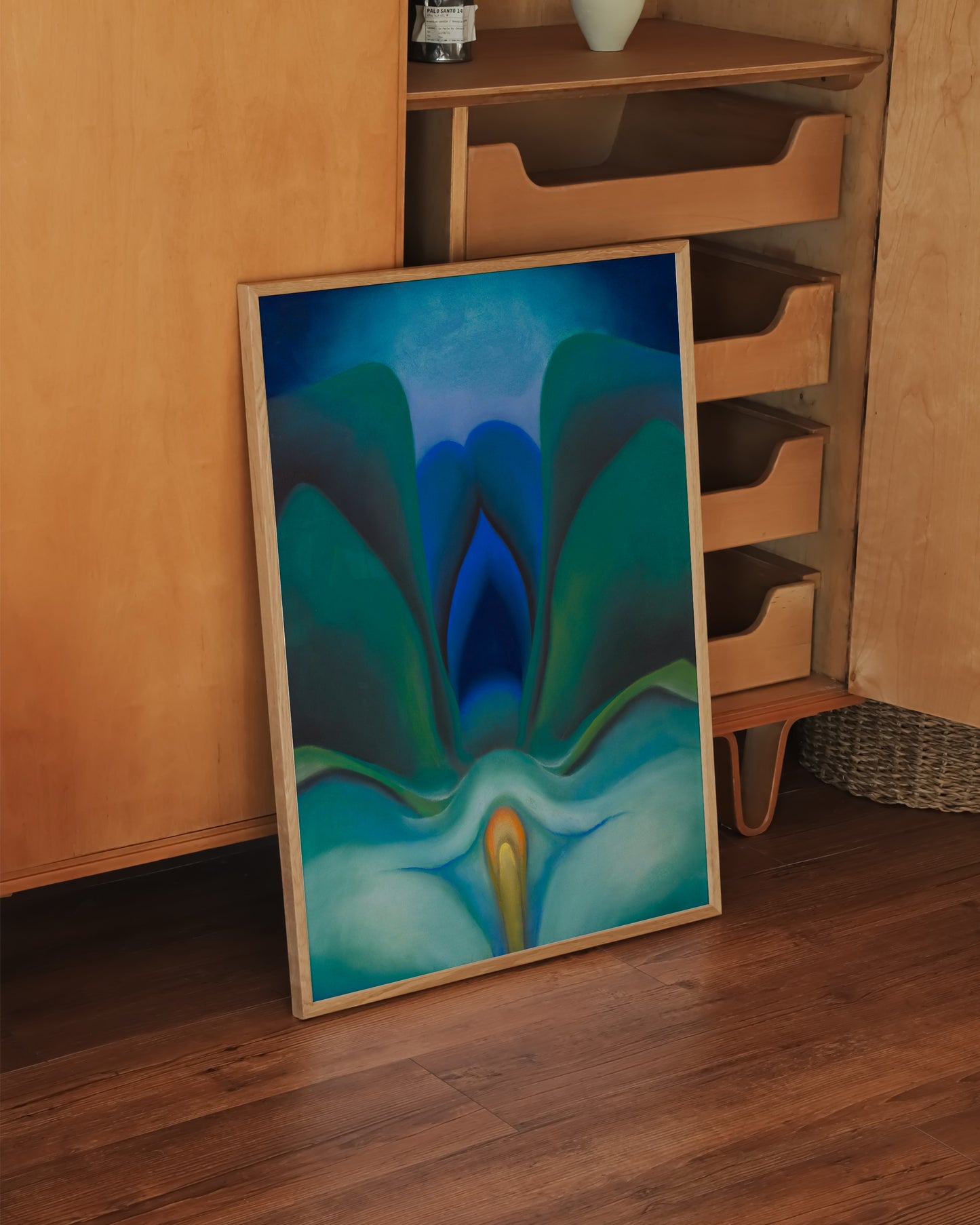 Blue Flower Print- Wall Art -Paperhus- Printable wall art - Instant downloads - DIY home decor -Paperhus