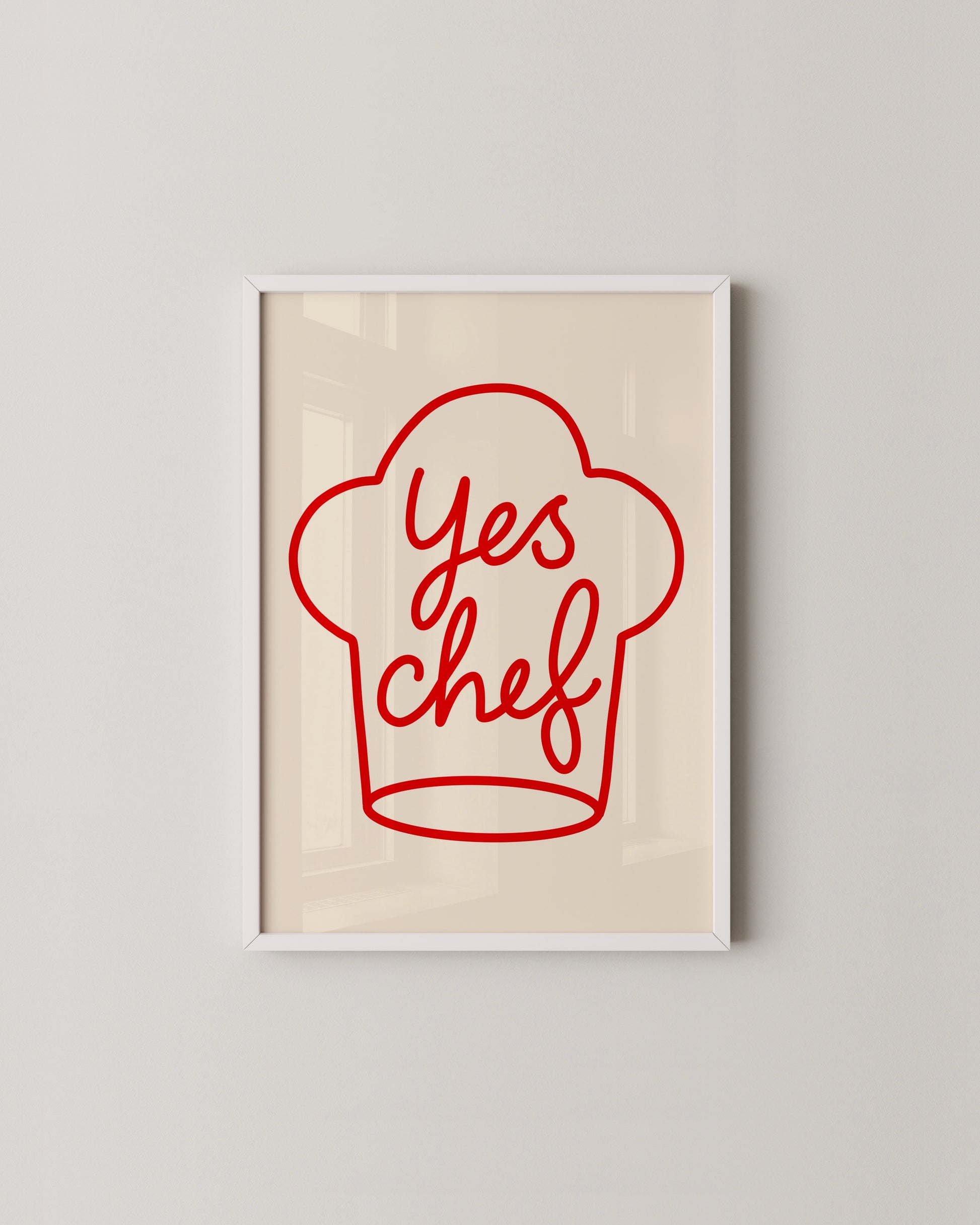 Yes Chef Print- Wall Art -Paperhus- Printable wall art - Instant downloads - DIY home decor -Paperhus