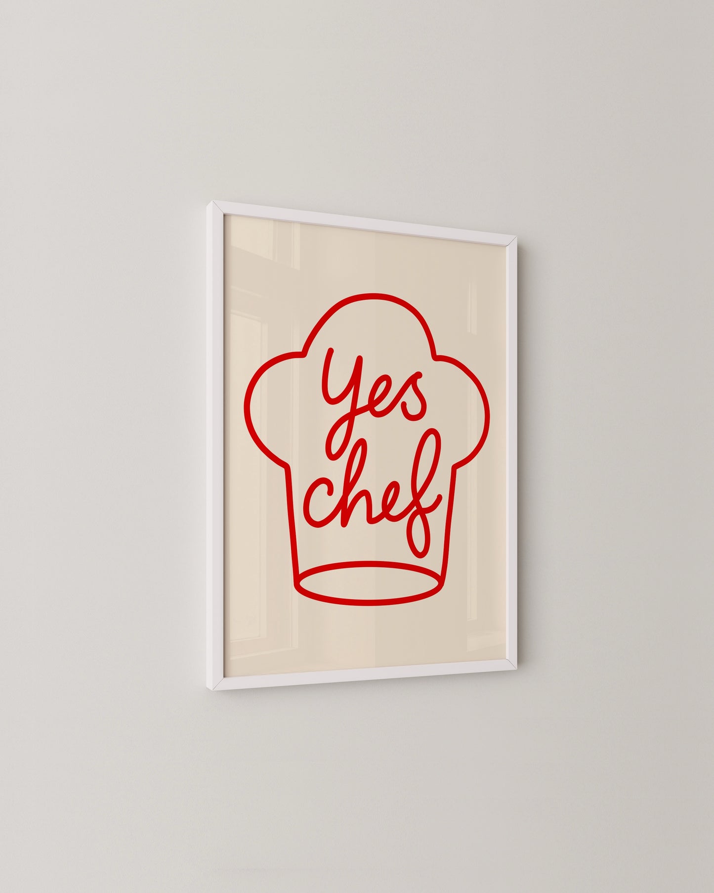 Yes Chef Print- Wall Art -Paperhus- Printable wall art - Instant downloads - DIY home decor -Paperhus
