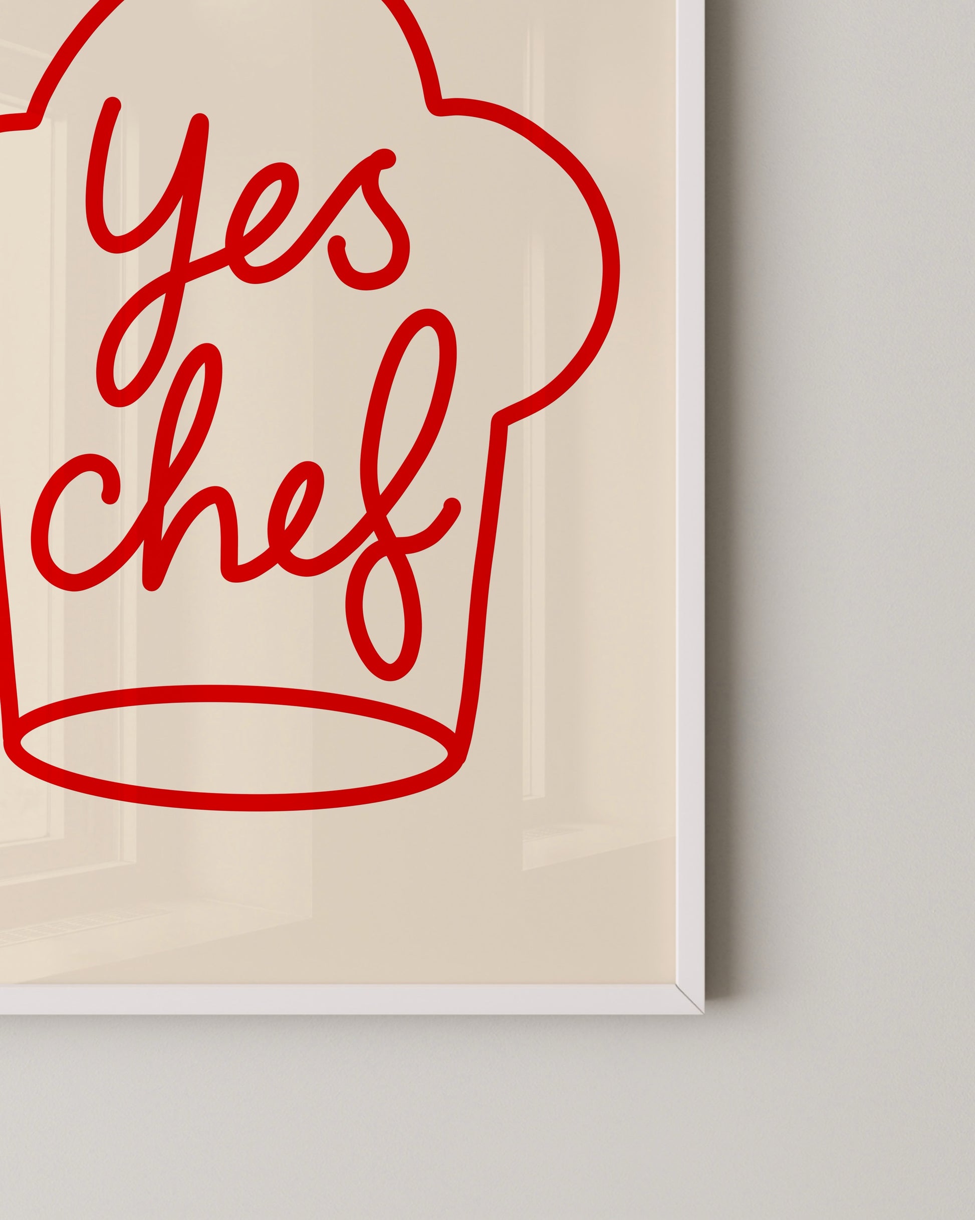 Yes Chef Print- Wall Art -Paperhus- Printable wall art - Instant downloads - DIY home decor -Paperhus