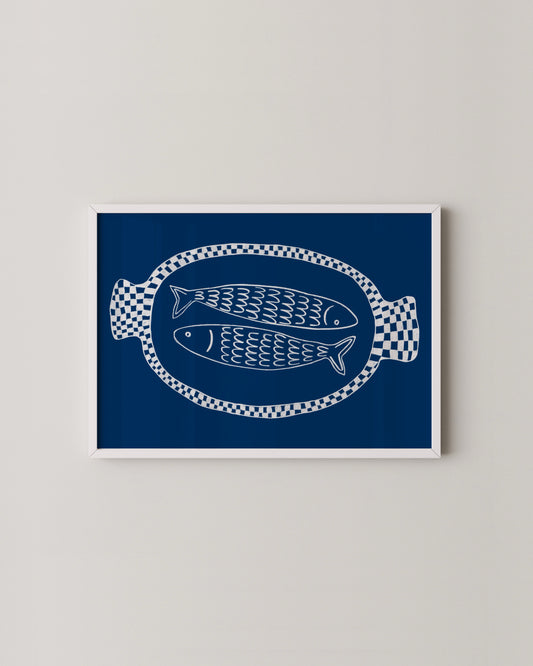 Fish Platter Print- Wall Art -Paperhus- Printable wall art - Instant downloads - DIY home decor -Paperhus