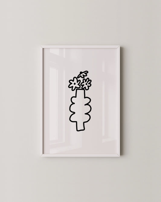 Vase Line Print- Wall Art -Paperhus- Printable wall art - Instant downloads - DIY home decor -Paperhus