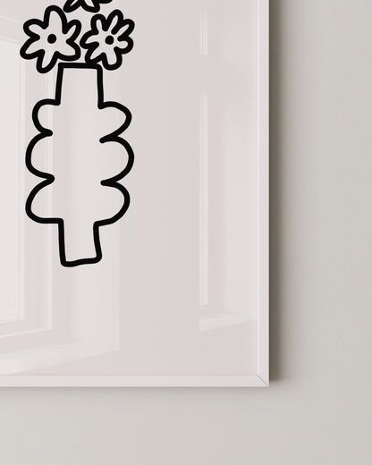 Vase Line Print- Wall Art -Paperhus- Printable wall art - Instant downloads - DIY home decor -Paperhus