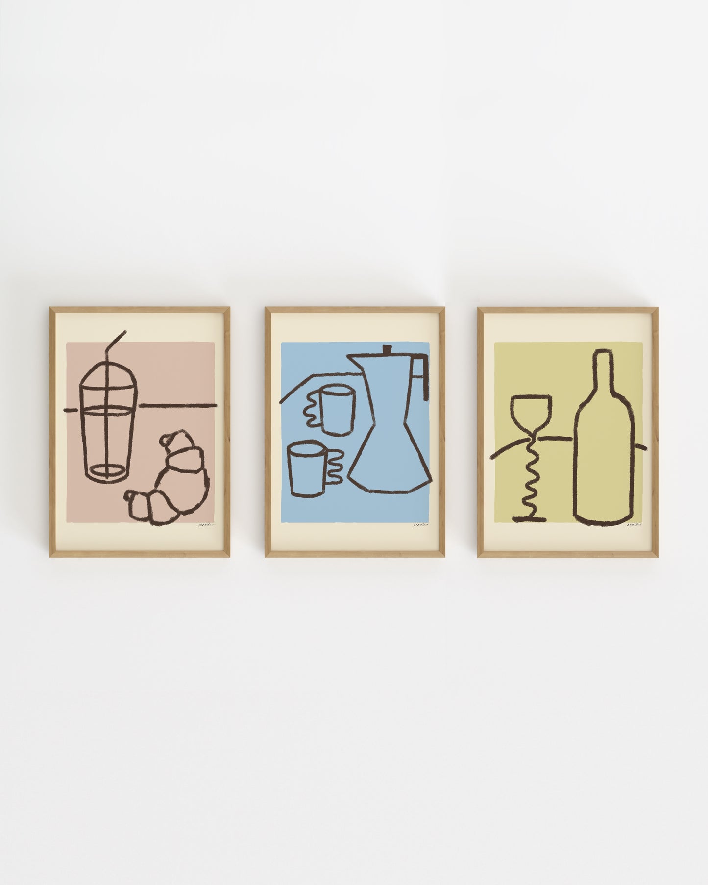 The Tabletop. Print Set Of 3