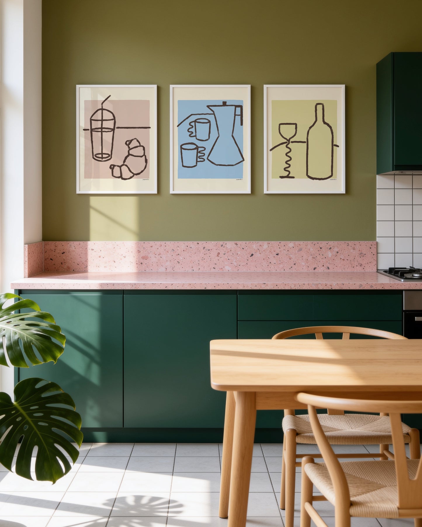 The Tabletop. Print Set Of 3