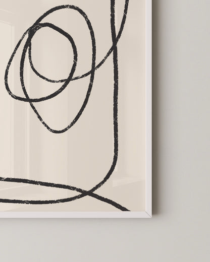 Scribble Line Print- Wall Art -Paperhus- Printable wall art - Instant downloads - DIY home decor -Paperhus