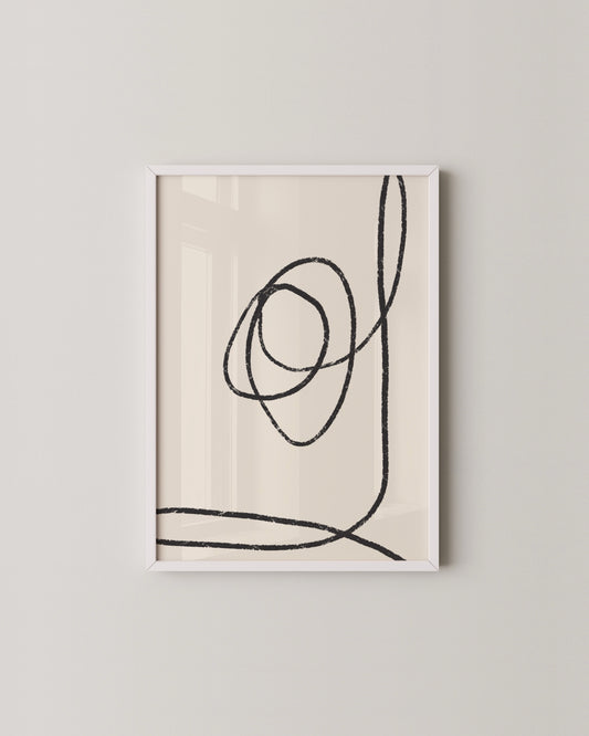 Scribble Line Print- Wall Art -Paperhus- Printable wall art - Instant downloads - DIY home decor -Paperhus