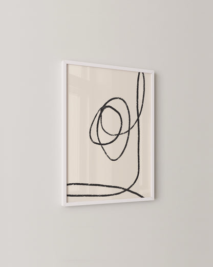 Scribble Line Print- Wall Art -Paperhus- Printable wall art - Instant downloads - DIY home decor -Paperhus