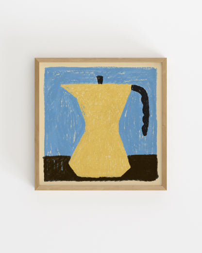 Square Edit. Moka Pot printable wall art by Paperhus