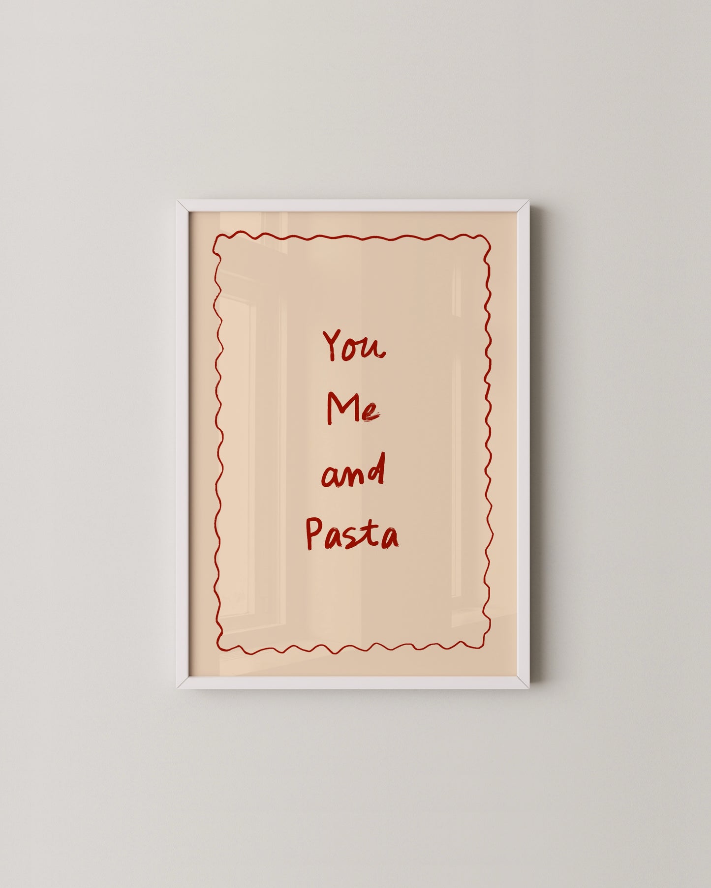You Me and Pasta + Pomodori Print Set | Playful Kitchen Wall Art