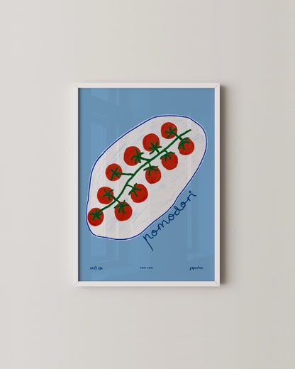 You Me and Pasta + Pomodori Print Set | Playful Kitchen Wall Art