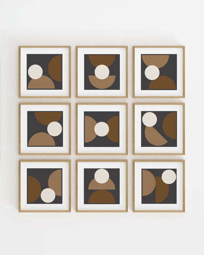 Square. Set printable wall art by Paperhus