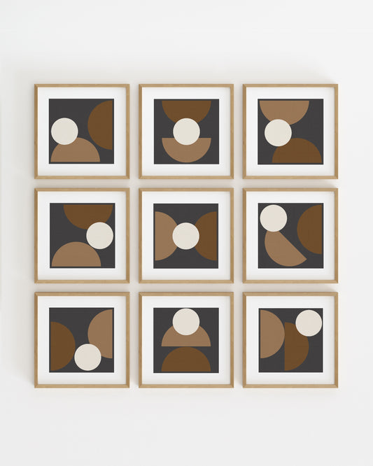 Square. Set printable wall art by Paperhus