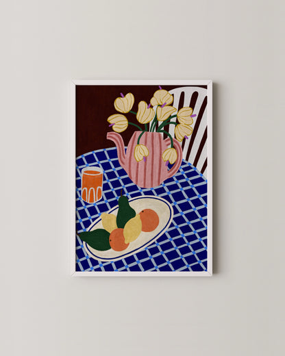 Tulip Teapot | Still Life Art Print