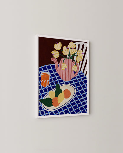 Tulip Teapot | Still Life Art Print