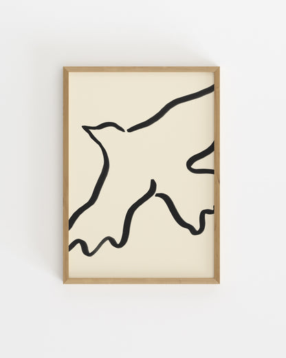 Bird Line Printable Wall Art | Digital Download printable wall art by Paperhus