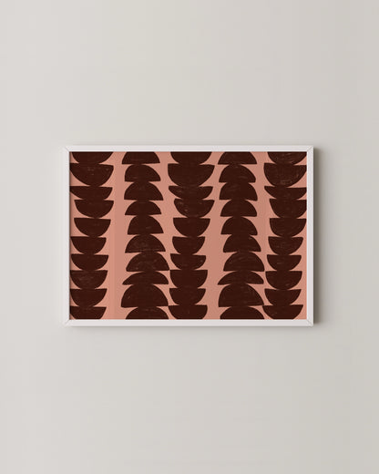 Pink & Burgundy Abstract Art | Modern Abstract Wall Art