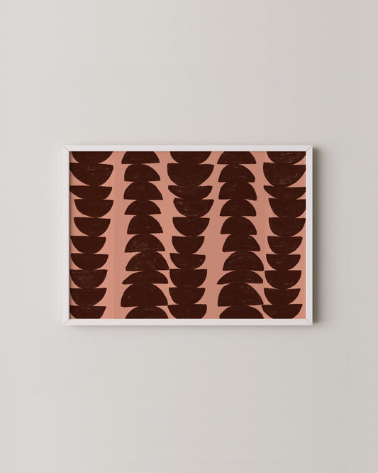 Pink & Burgundy Abstract Art | Modern Abstract Wall Art