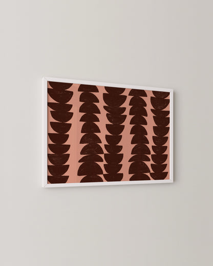 Pink & Burgundy Abstract Art | Modern Abstract Wall Art