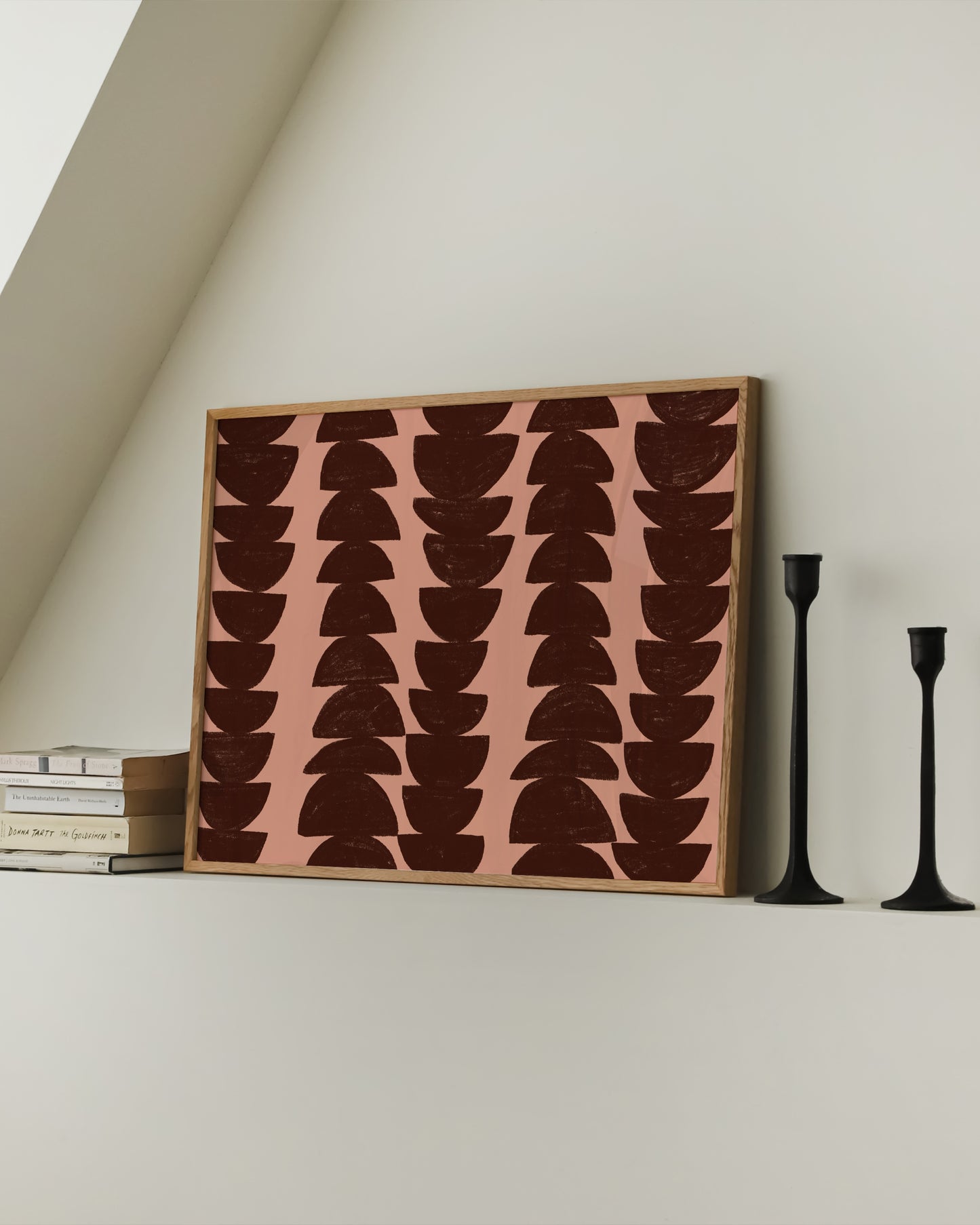 Pink & Burgundy Abstract Art | Modern Abstract Wall Art